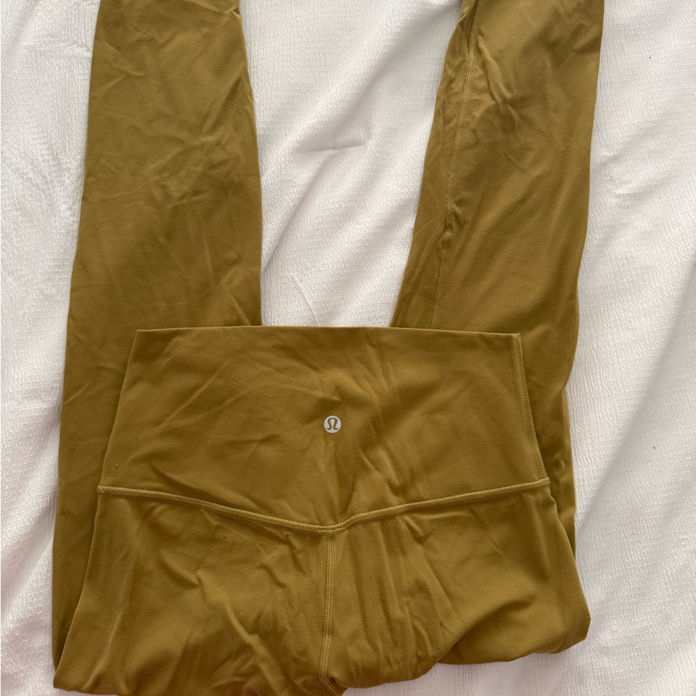 lululemon athletica Women's olive green leggings